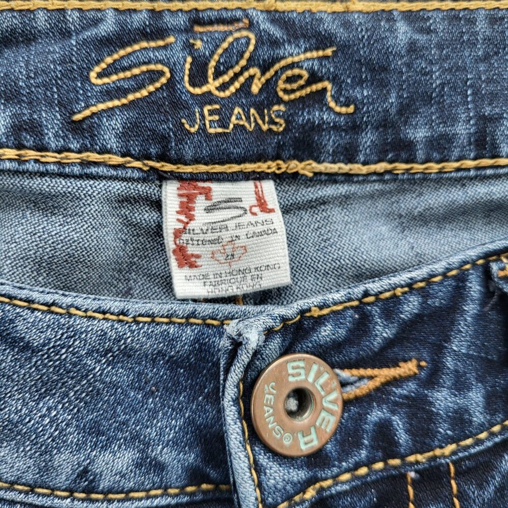 Silver Jeans Aiko Mid Rise Slim Bootcut Jeans Women's - Size 28W x 33L - Picture 6 of 13